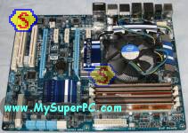 How To Assemble A Computer - PC Assembly Guide, Gigabyte Motherboard With All Memory Modules Filled With Crucial Ballistix 1024MB PC3-12800 DDR3 RAM Memory Modules
