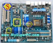 How To Assemble A Computer - PC Assembly Guide, Gigabyte P55A-UD4P Motherboard CMOS Jumpers