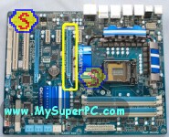 How To Assemble A Computer - PC Assembly Guide, Gigabyte GA-P55A-UD4P Motherboard PCI Express x16 Slot