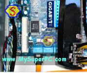 How To Assemble A Computer - PC Assembly Guide, How To Assemble A Computer - PC Assembly Guide, Gigabyte GA-P55A-UD4P Motherboard SATA Cable Connected