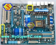 How To Assemble A Computer - PC Assembly Guide, How To Assemble A Computer - PC Assembly Guide, Gigabyte GA-P55A-UD4P Motherboard USB Headers and Audio Header