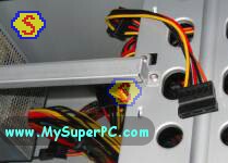 How To Assemble A Computer - PC Assembly Guide, Power Supply SATA Power Connection for SATA Hard Drive