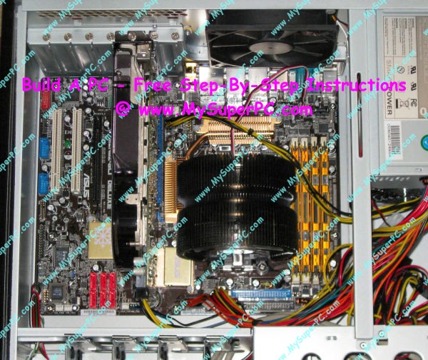 And here's how the computer looks assembled thus far. Everything we
