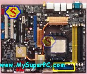 How To Assemble A Computer - PC Assembly Guide, ASUS M2N32-SLI Deluxe Motherboard IDE Connector