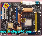 How To Assemble A Computer - PC Assembly Guide, How To Assemble A Computer - PC Assembly Guide, ASUS M2N32-SLI Deluxe Wireless Edition Motherboard with SATA 1 Header Circled