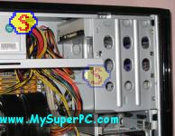 How To Assemble A Computer - PC Assembly Guide, Sony DVD RW Drive Installed Into 5.25 Inch Drive Bay View From Inside Computer Case