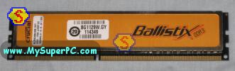 How to build a computer - Crucial Ballistix 1GB PC3-12800 DDR3 memory module
