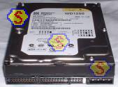 Western Digital WD1200JB hard drive rear view