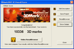 Madonion 3DMark2001SE Overall Score