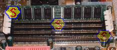 How To Assemble A Computer - PC Assembly Guide, ABIT KR7A-133 motherboard with Crucial PC2100 DDR memory module installed in DIMM 1