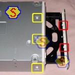 How To Assemble A Computer - PC Assembly Guide, Sony DRU-840A DVD RW Front Panel Locking Clips