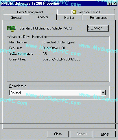 stop windows installing standard vga driver